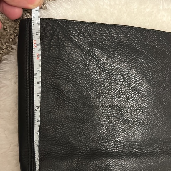 EUC Arnold Churgin Black Italian Handmade Leather Tall Kitten Heel / Pointed Toe - Picture 10 of 15